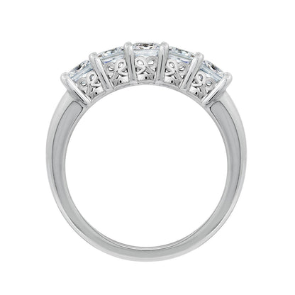 1 Cttw Princess Cut 5-Stone Ring