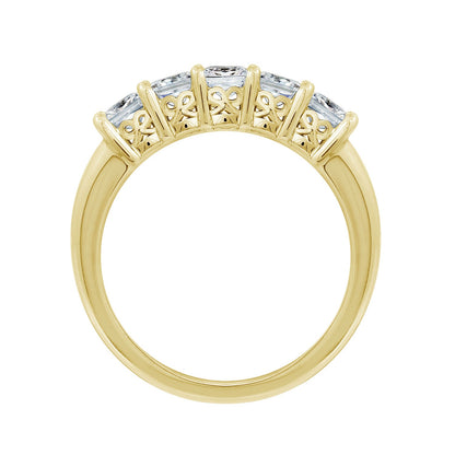 1 Cttw Princess Cut 5-Stone Ring