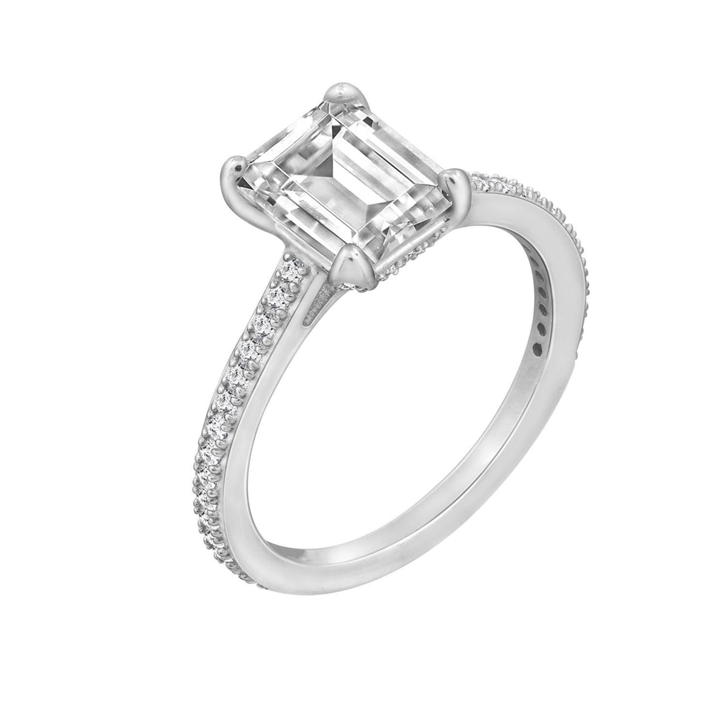 Classic Emerald Cut Solitaire Ring JER22361