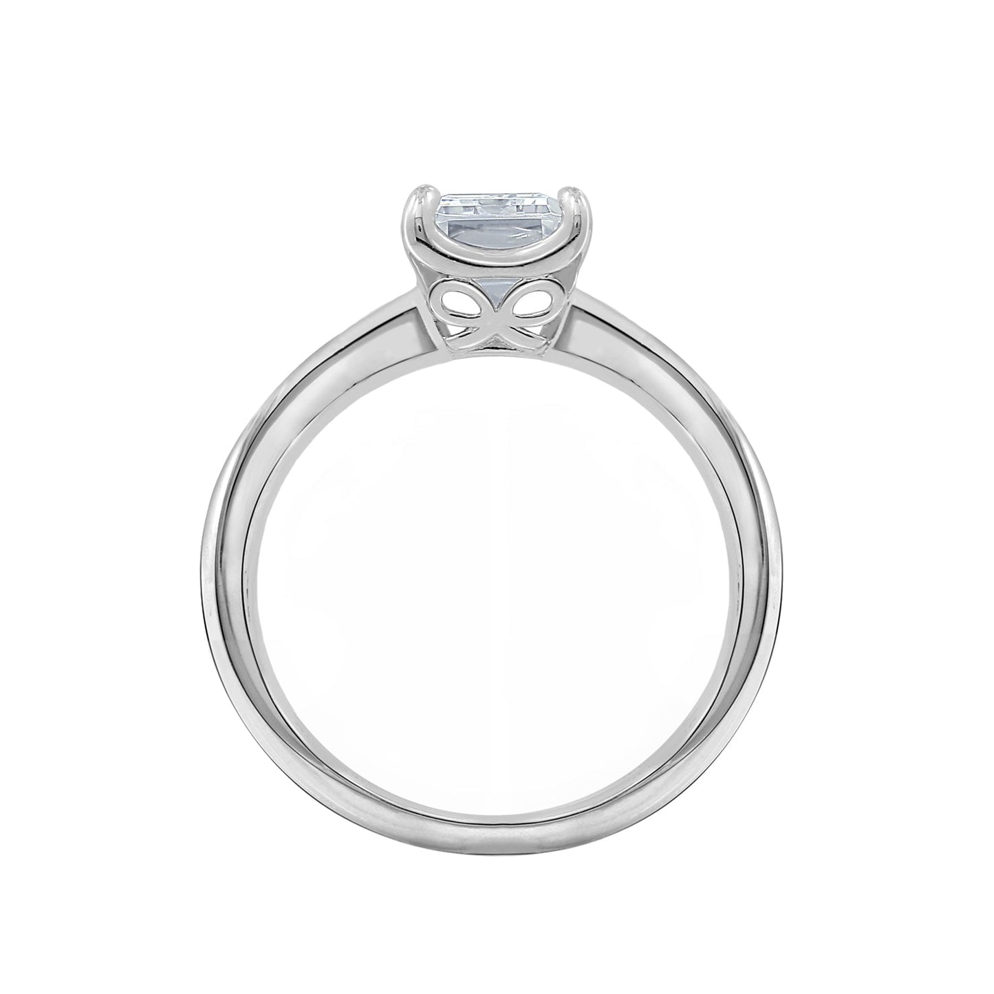 1.5 Ct Emerald-Cut Solitaire Ring