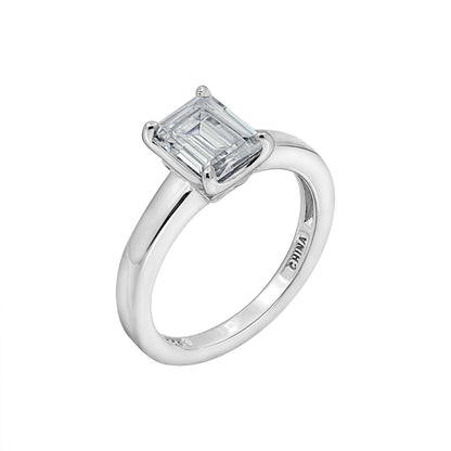 1.5 Ct Emerald-Cut Solitaire Ring