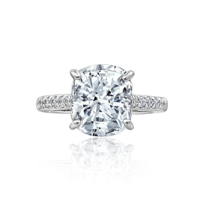 Cushion Emerald Cut Solitaire Ring JER01127