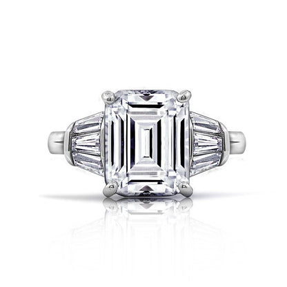 Glamour "Lisa" Emerald Cut Cocktail Ring