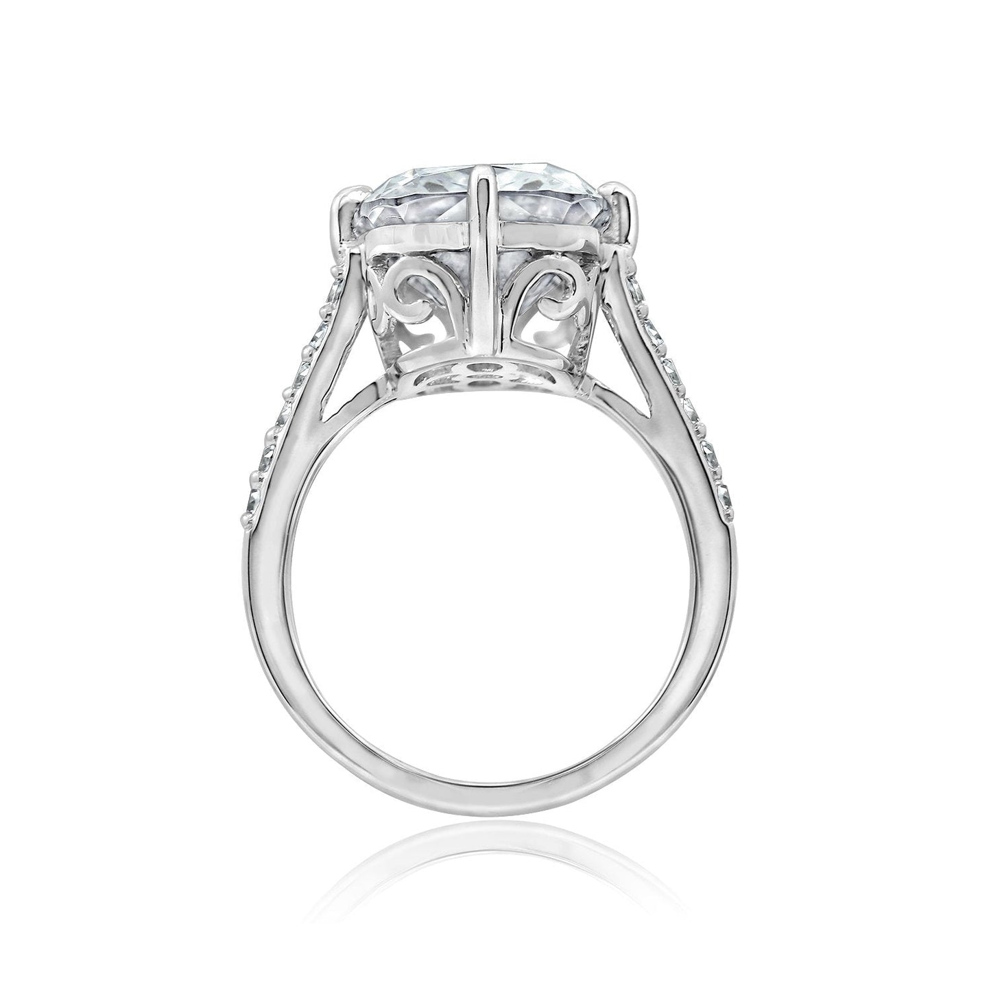 Cathedral Emerald Cut Cocktail Ring JER01705