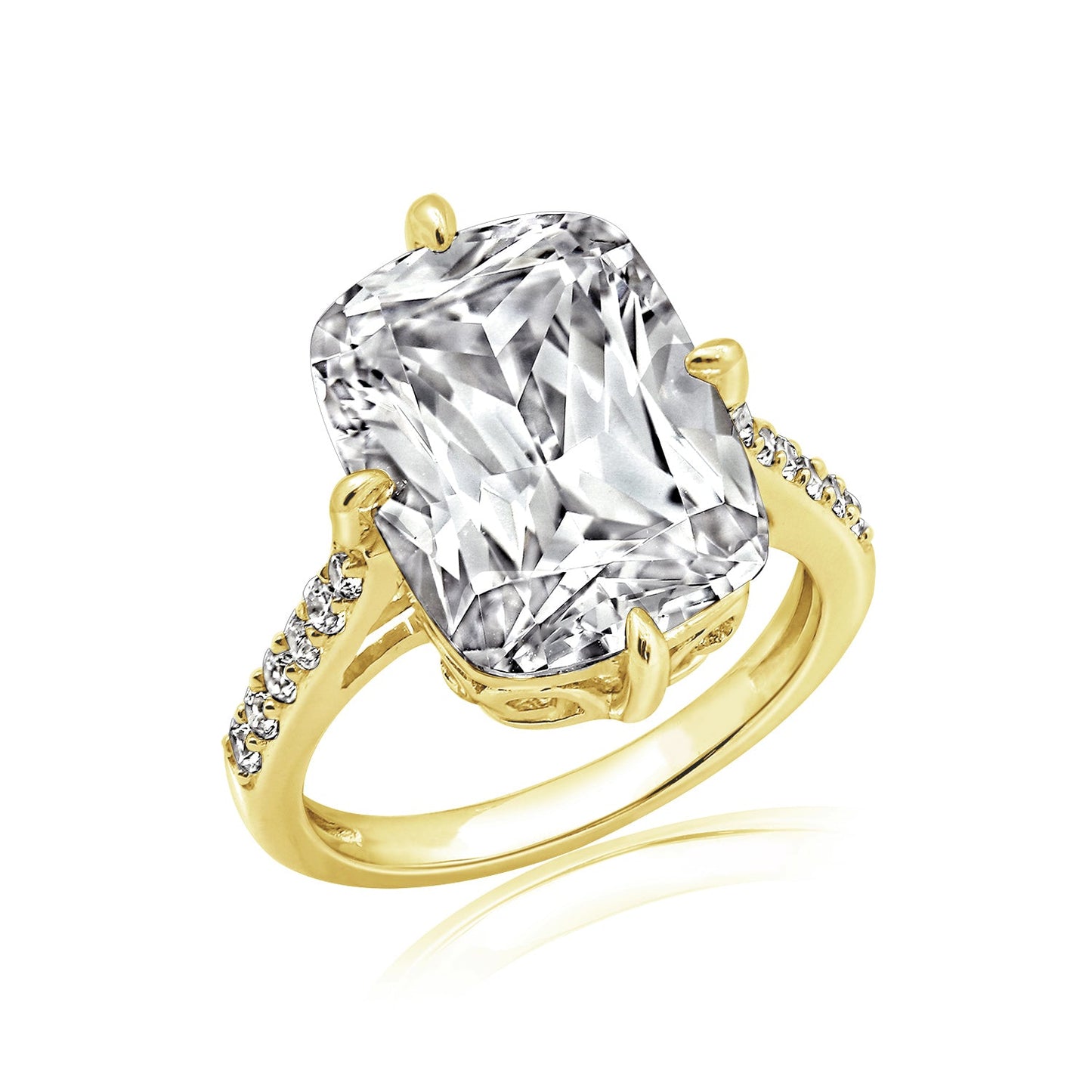 Cathedral Emerald Cut Cocktail Ring JER01705