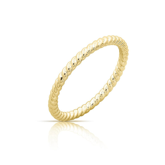 Kiera New York 'RING BAR' ROPE STACK RING