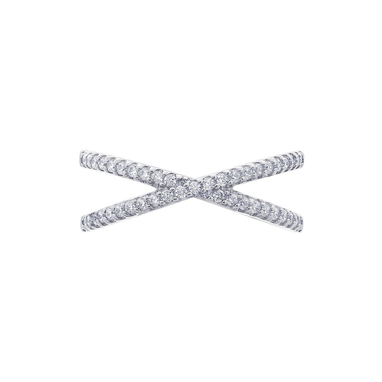 Thin Criss Cross X Ring JER18798