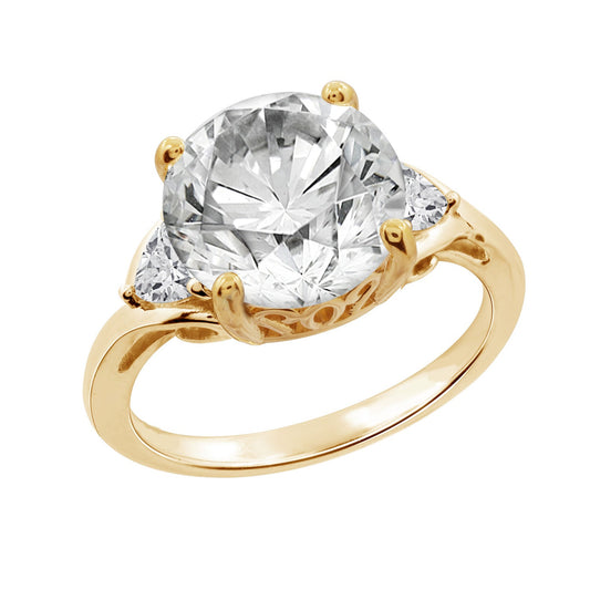 Round CZ Engagement Ring JER22606