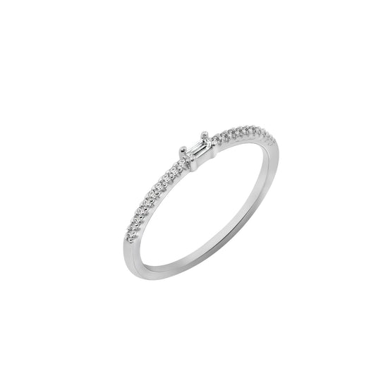 Baguette Solitaire Ring