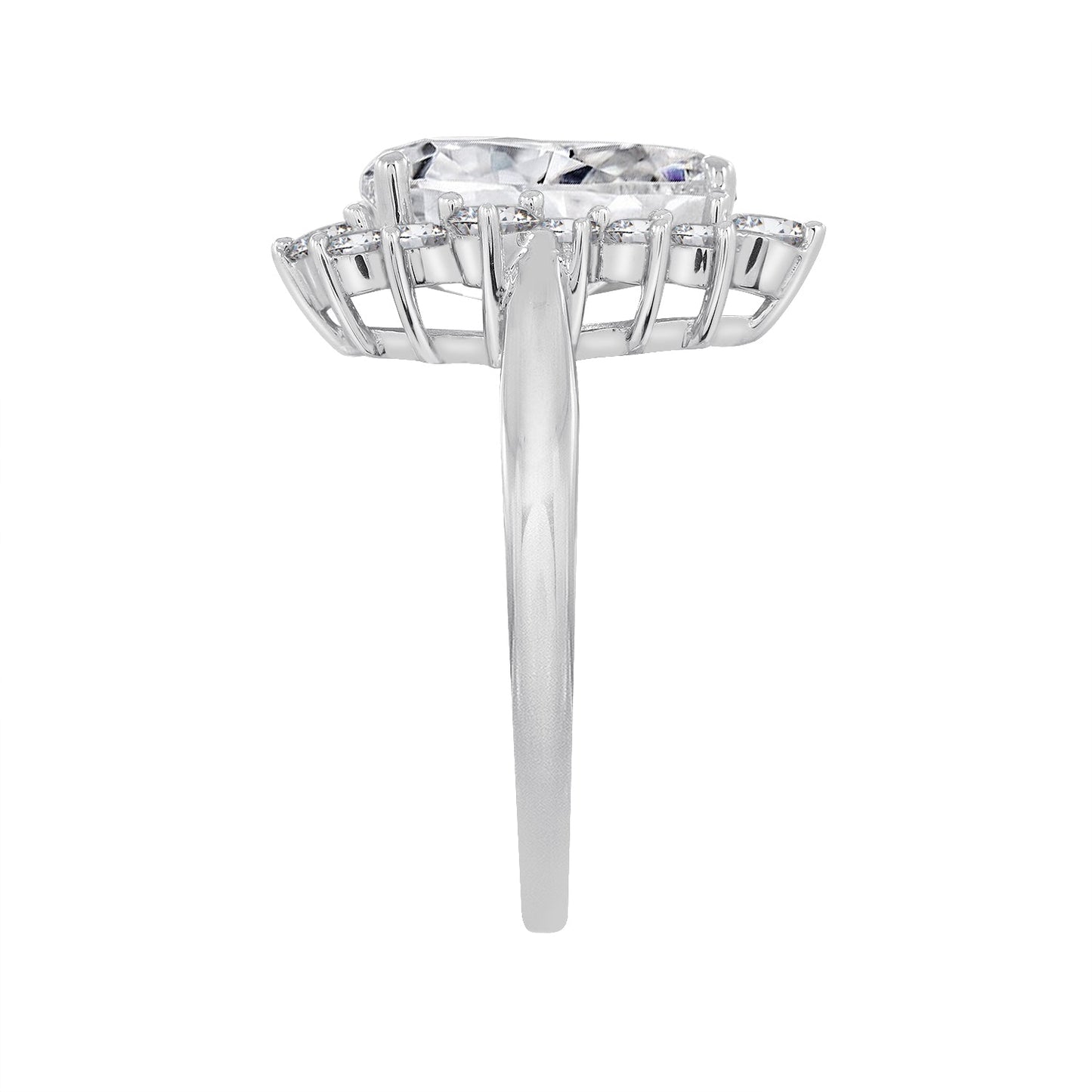 Pear CZ Halo Ring JER23365