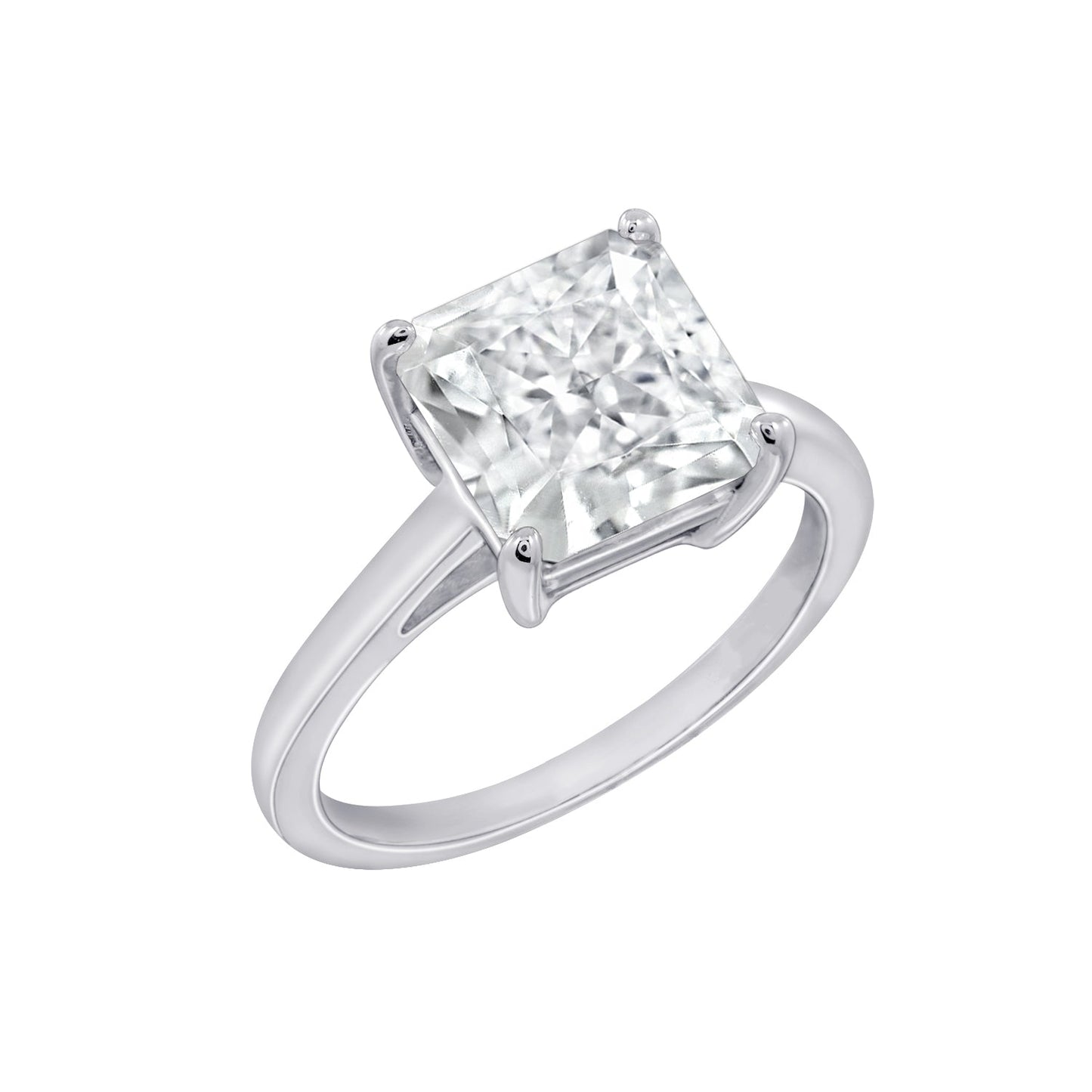 4ct Solitaire Princess Cut Cocktail Ring JER23738