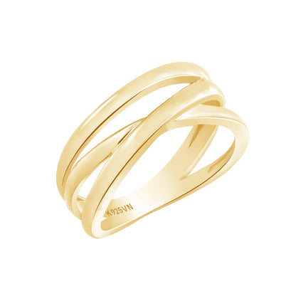 Free form Criss-cross Ring