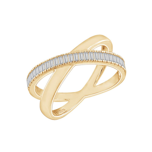 Vertical Baguette X Ring