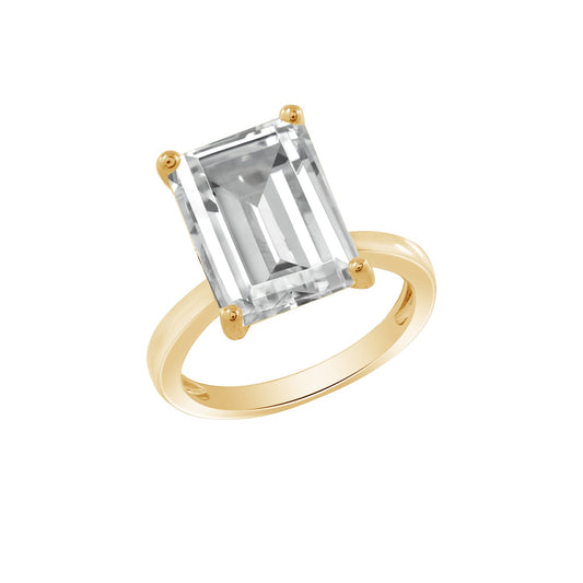 Emerald Cut Celebrity Cocktail Ring JER28008