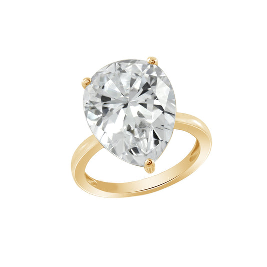 Pear Cut Celebrity Cocktail Ring JER28010