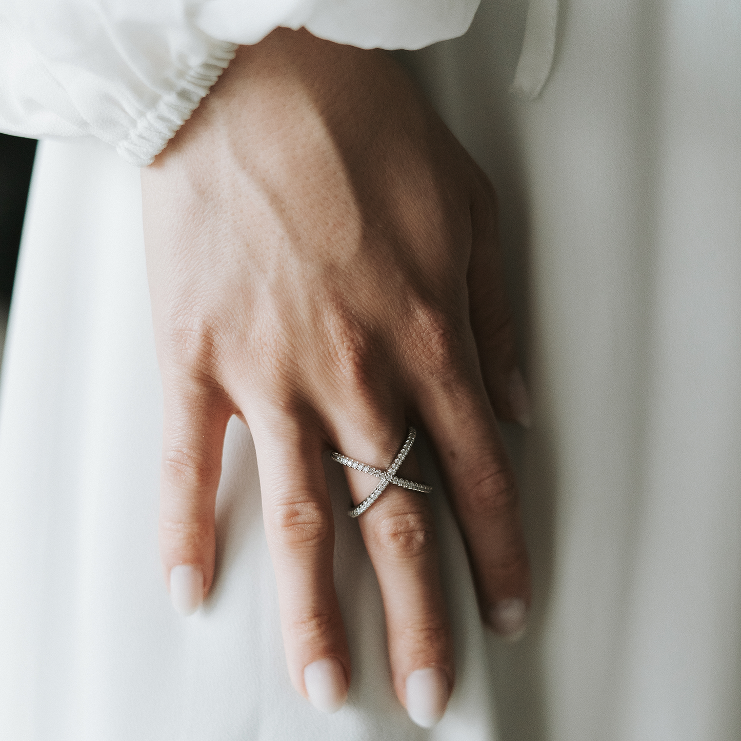 Wide Criss Cross X Ring JER03060