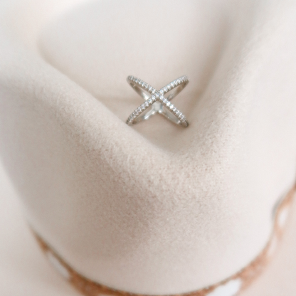 Wide Criss Cross X Ring JER03060