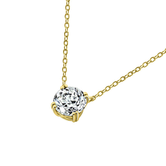 3 Ct Round Solitaire Pendant