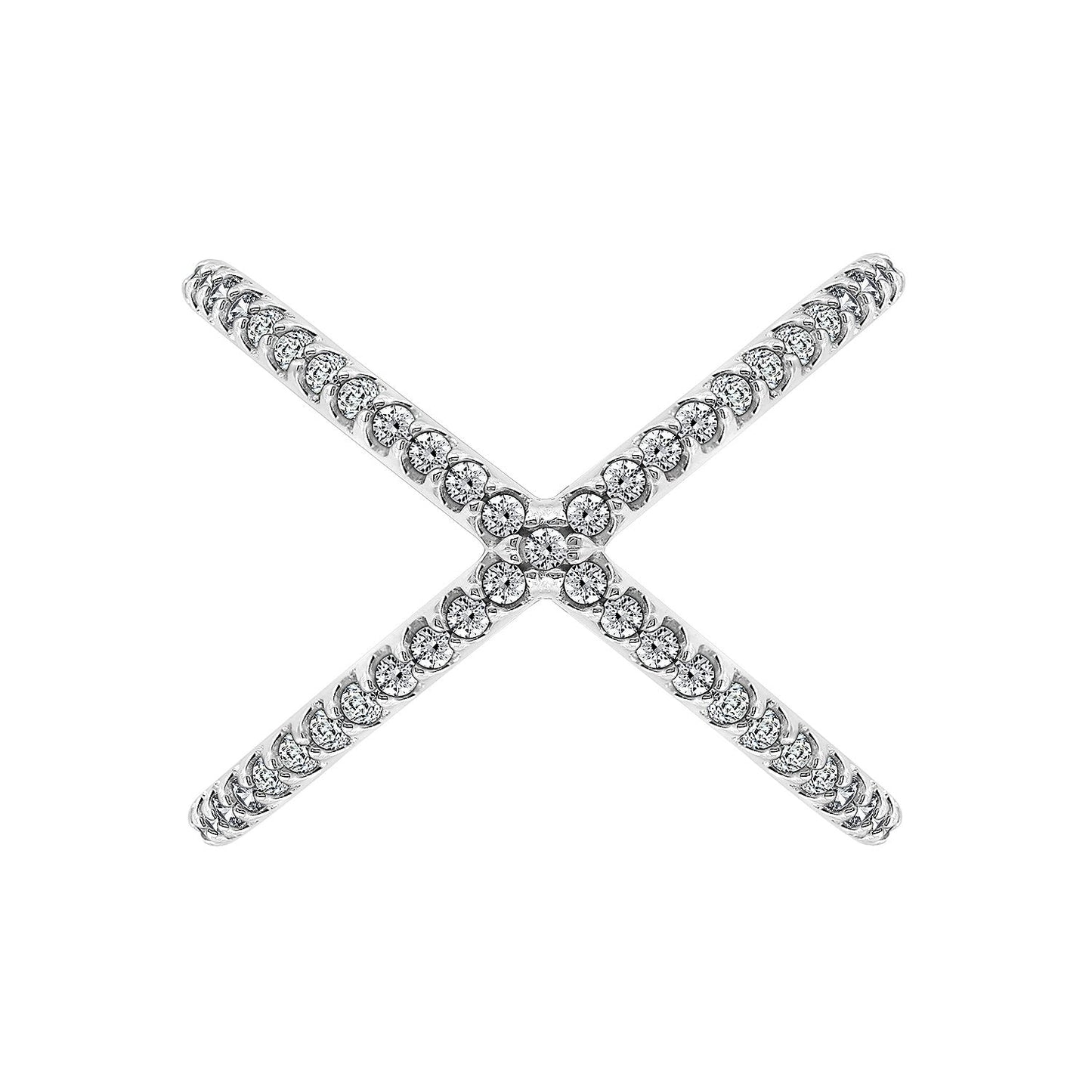 Wide Criss Cross X Ring JER03060